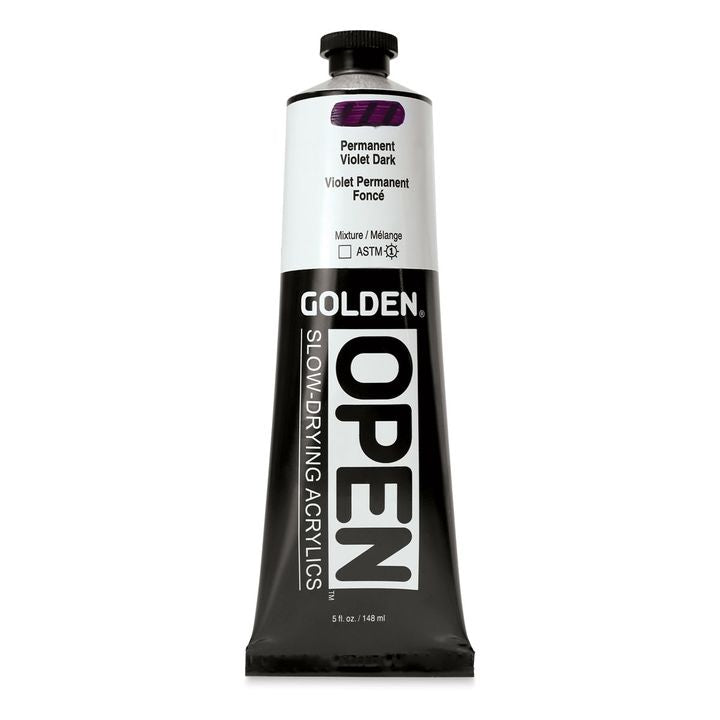 GOLDEN OPEN Vernice acrilica ad asciugatura lenta 148 ml – 7253 Viola permanente scuro
