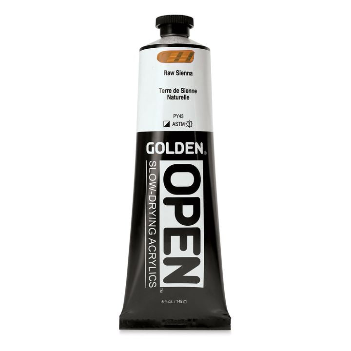 GOLDEN OPEN Vernice acrilica ad asciugatura lenta 148 ml – 7340 Terra di Siena grezza