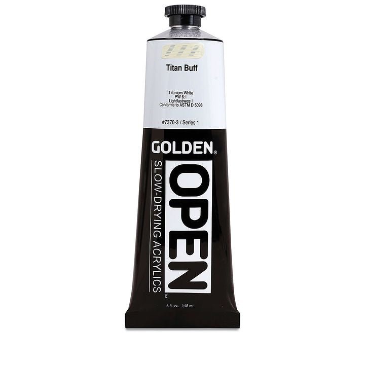 GOLDEN OPEN Vernice acrilica ad asciugatura lenta 148 ml – 7370 Crema al titanio