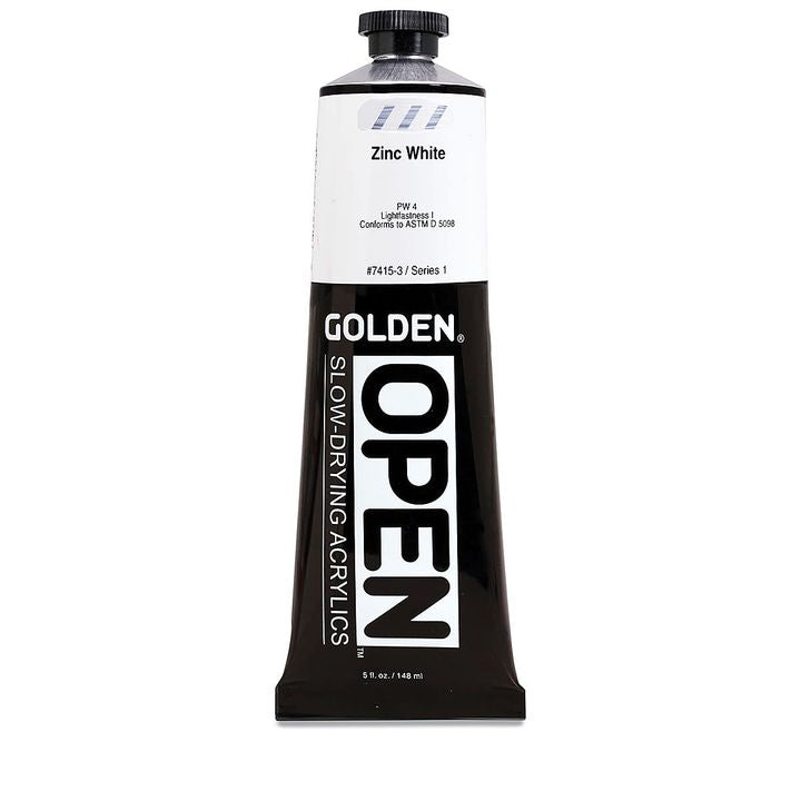 GOLDEN OPEN Vernice acrilica ad asciugatura lenta 148 ml – 7415 Bianco zinco