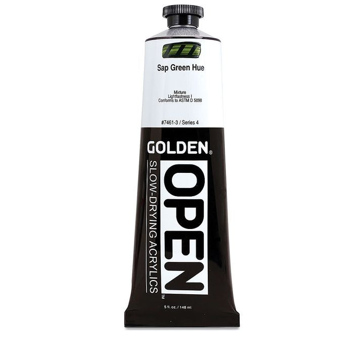 GOLDEN OPEN Vernice acrilica ad asciugatura lenta 148 ml – 7461 Sapová Tinta verde