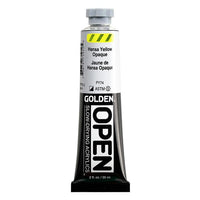 GOLDEN OPEN Vernice acrilica ad asciugatura lenta 59 ml – 7191 Coperchio giallo Hansa