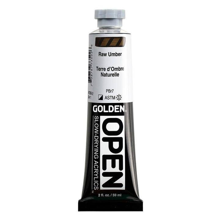 GOLDEN OPEN Vernice acrilica ad asciugatura lenta 59 ml – 7350 Umbra grezza