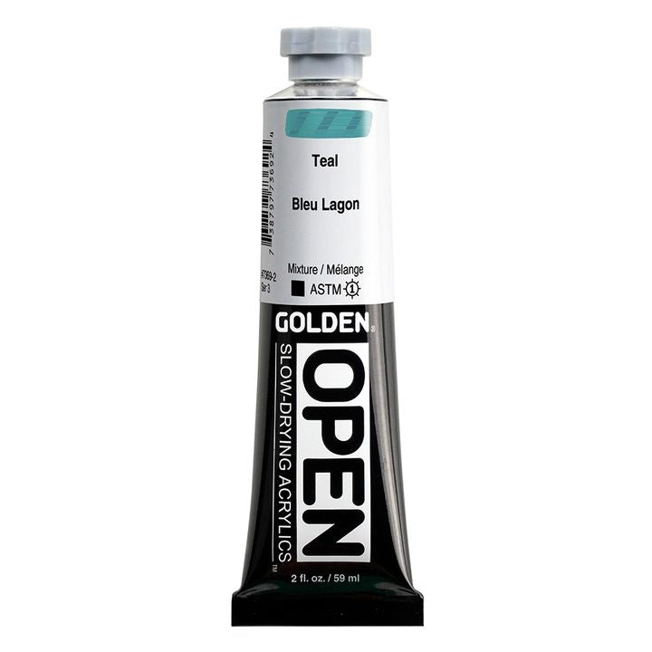 GOLDEN OPEN Vernice acrilica ad asciugatura lenta 59 ml – 7369 Verde acqua