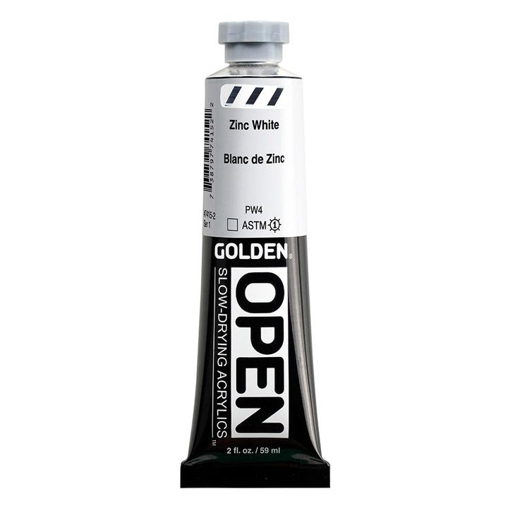 GOLDEN OPEN Vernice acrilica ad asciugatura lenta 59 ml – 7415 Bianco zinco