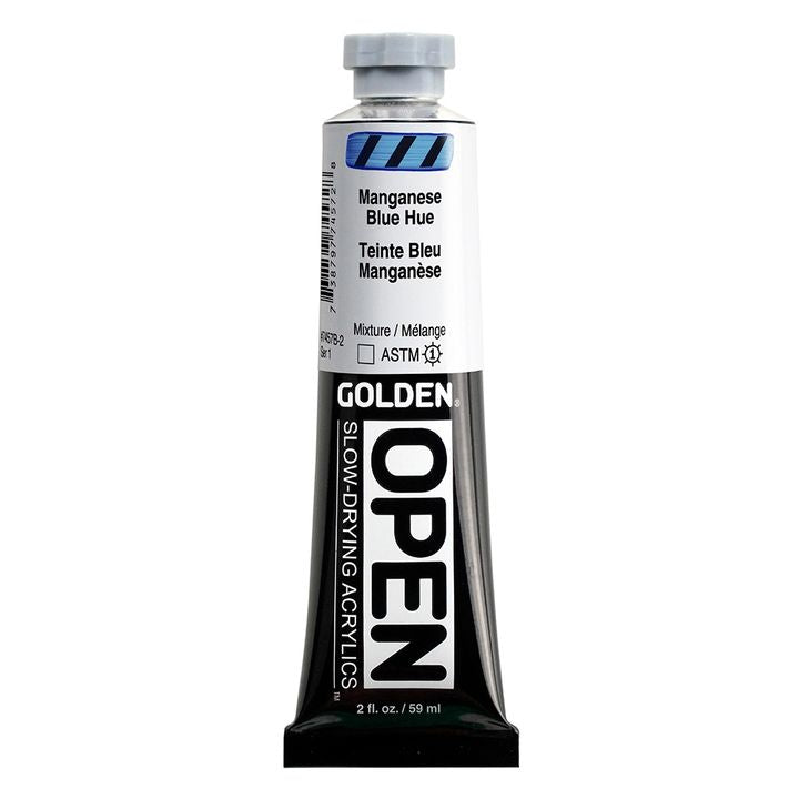 GOLDEN OPEN Vernice acrilica ad asciugatura lenta 59 ml – 7457 Tonalità blu manganese