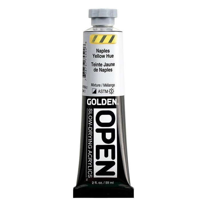 GOLDEN OPEN Vernice acrilica ad asciugatura lenta 59 ml – 7459 Giallo napoletano