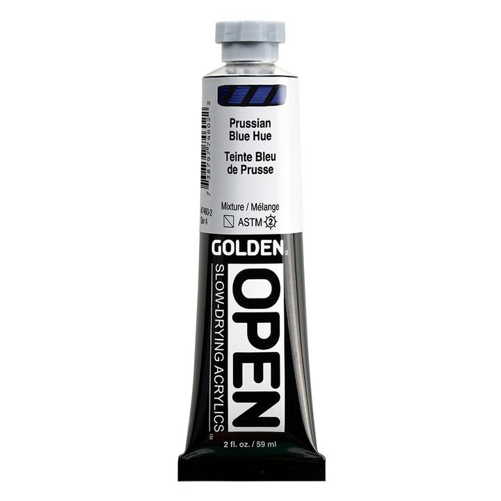 GOLDEN OPEN Vernice acrilica ad asciugatura lenta 59 ml – 7460 Berlino Tinta Blu