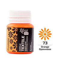 ROSA TALENT Vernice acrilica fluorescente per tessuti 20 ml – Arancione