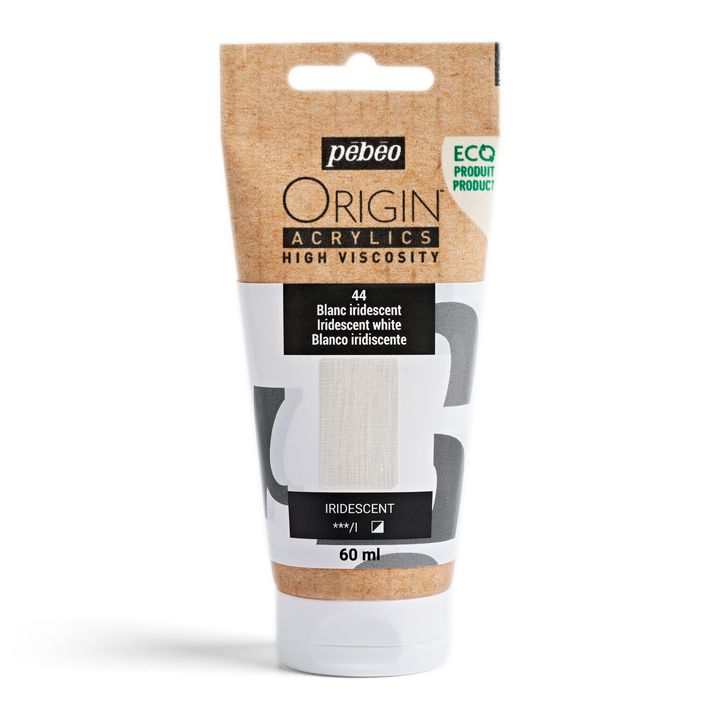 Pebeo ORIGIN Vernice acrilica 60 ml | Varie tonalità - bianco cangiante