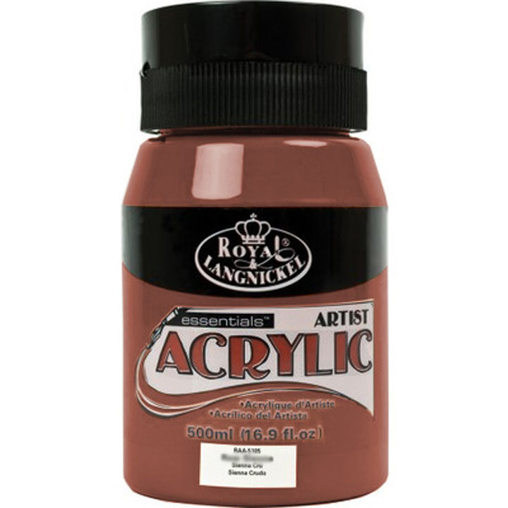 Colori acrilici  Royal Essentials 500 ml – Burnt Umber