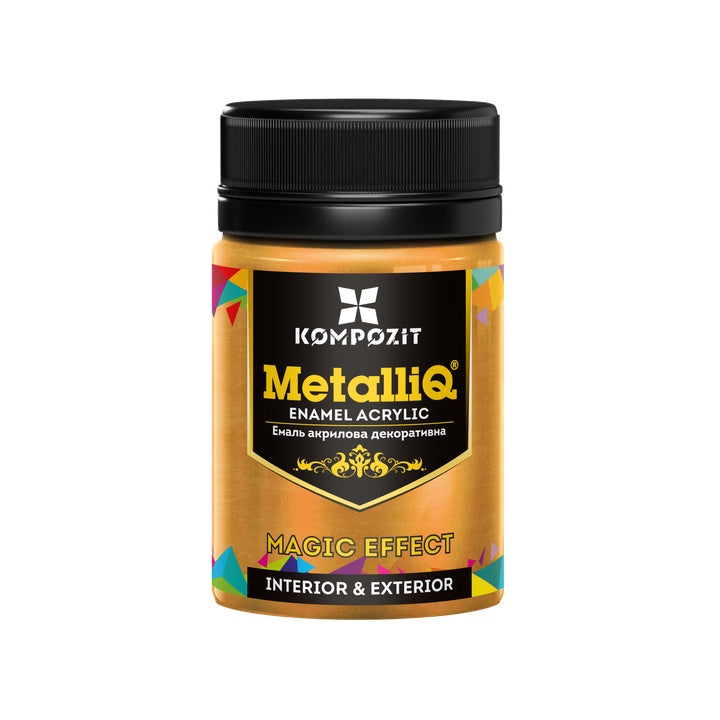 MetalliQ Kompozit Vernice acrilica con effetto metallizzato 70g – rosso e oro