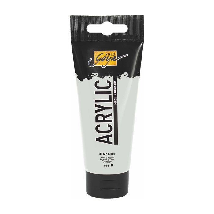 Colore acrilico Solo Goya Acrylic 100 ml | scegli tonalità - 27 Silver