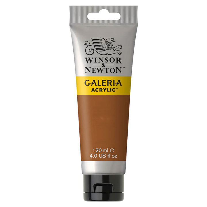 Colore acrilico Winsor & Newton Galeria 120 ml – Raw Sienna Opaq