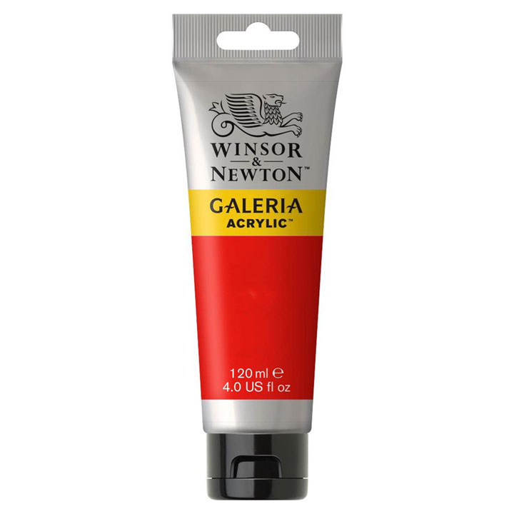 Colore acrilico Winsor & Newton Galeria 120 ml – Vermilion Hue