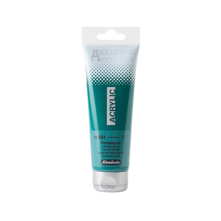 Colori acrilici Schmincke AKADEMIE 120 ml | vari colori - 551 verde ftalo