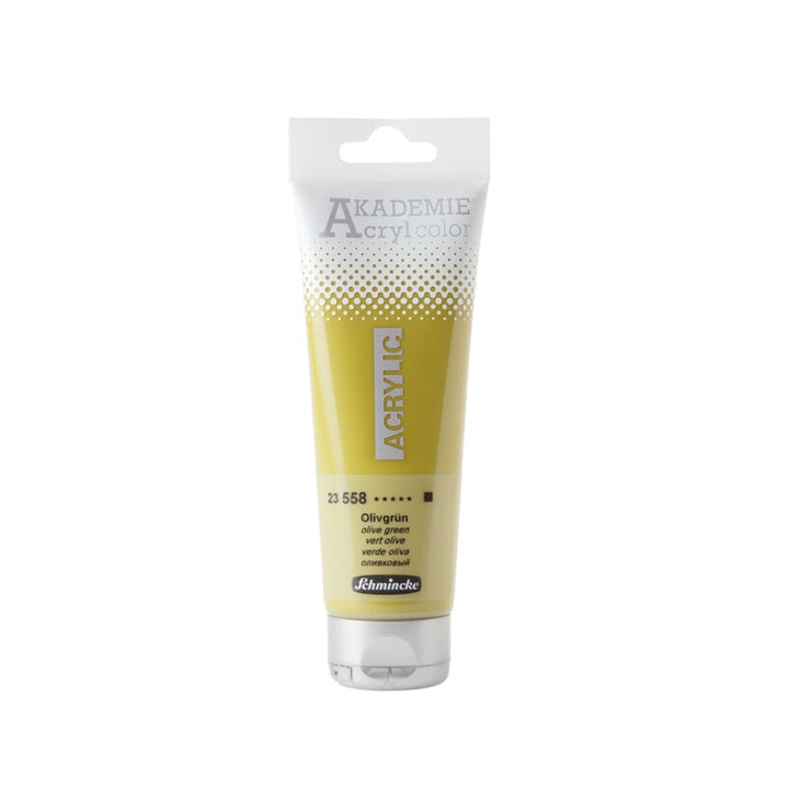 Colori acrilici Schmincke AKADEMIE 120 ml | vari colori - 558 verde oliva