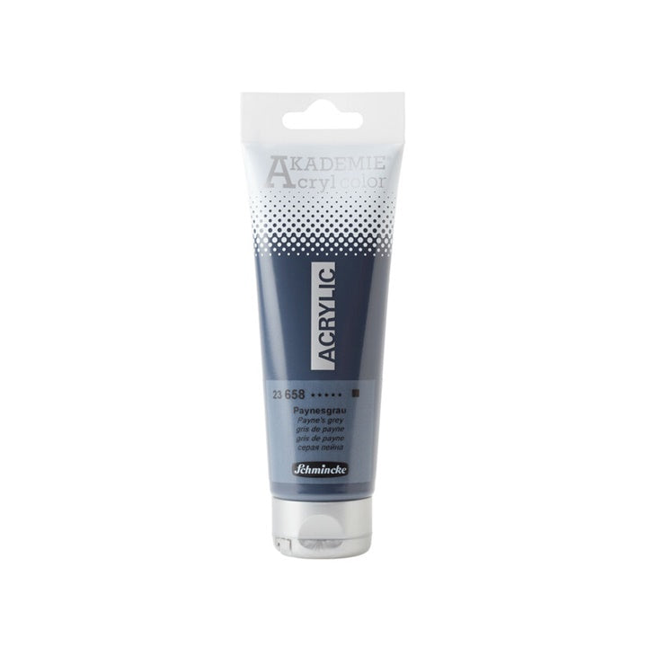 Colori acrilici Schmincke AKADEMIE 120 ml | vari colori - 658 grigio di payne