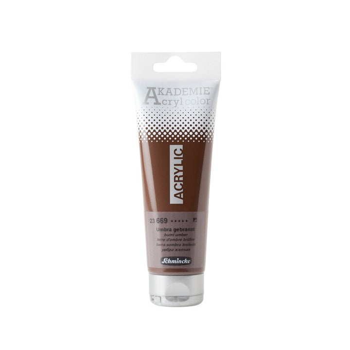 Colori acrilici Schmincke AKADEMIE 120 ml | vari colori - 669 terra d'ombra bruciata