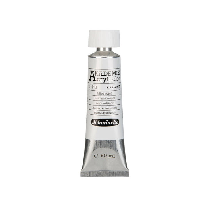 Colori acrilici Schmincke AKADEMIE 60 ml – 113 bianco titanio chiaro