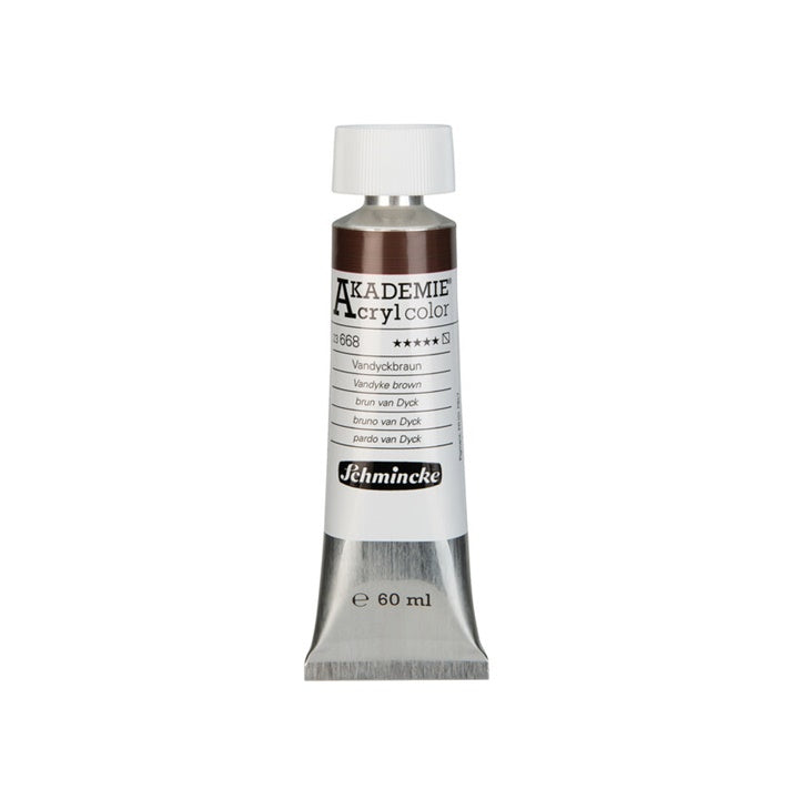 Colori acrilici Schmincke AKADEMIE 60 ml – 668 marrone vandyke