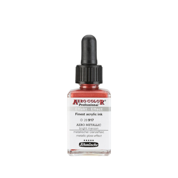 Inchiostro acrilico Schmincke AERO COLOR Professional Effect 28 ml – 917 AERO METALLIC castano chiaro