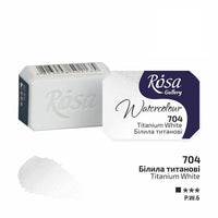 Acquerelli Rosa Gallery godet 2,5 ml | vari colori - 704 bianco di titanio