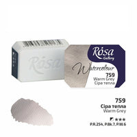 Acquerelli Rosa Gallery godet 2,5 ml | vari colori - 759 grigio caldo