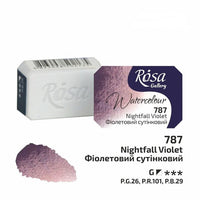 Colori ad acquerello Rosa Gallery pan 2,5 ml – 787 Crepuscolo viola