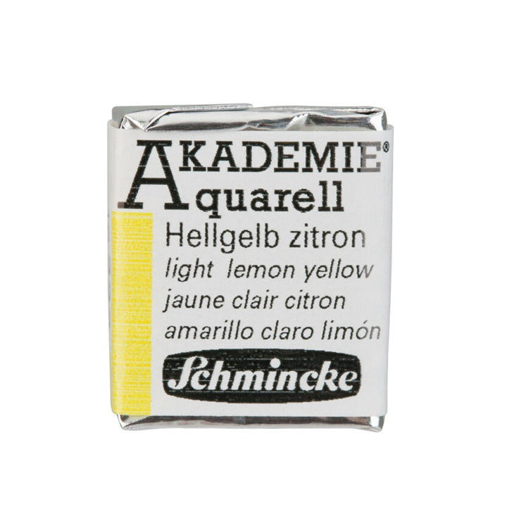 Colori ad acquarello Schmincke AKADEMIE ½ godet – 222 giallo limone chiaro