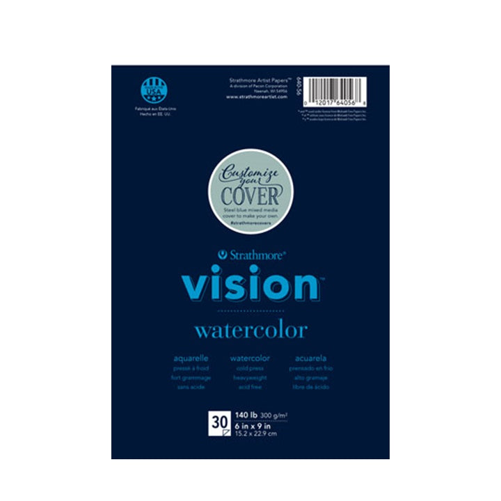 Carta per acquerello Strathmore Vision 30 foglie | misure diverse - 22.9 x 30.5 cm