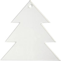 Alberelli decorativi in acrilico 8 cm - set da 5 pezzi