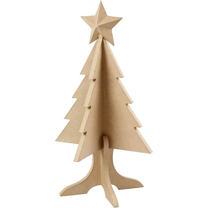 Albero di Natale decorativo in cartapesta 63 cm — immagine 1