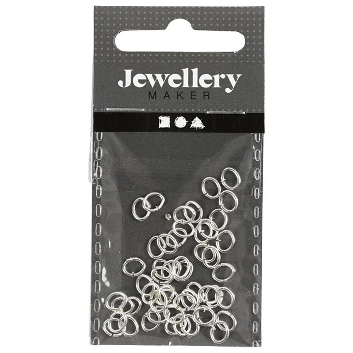Anelli di collegamento ovali da 0,7 mm, 50 pezzi | Vari colori | Vari colori