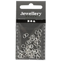 Anelli di collegamento ovali da 0,7 mm, 50 pezzi | Vari colori | Vari colori