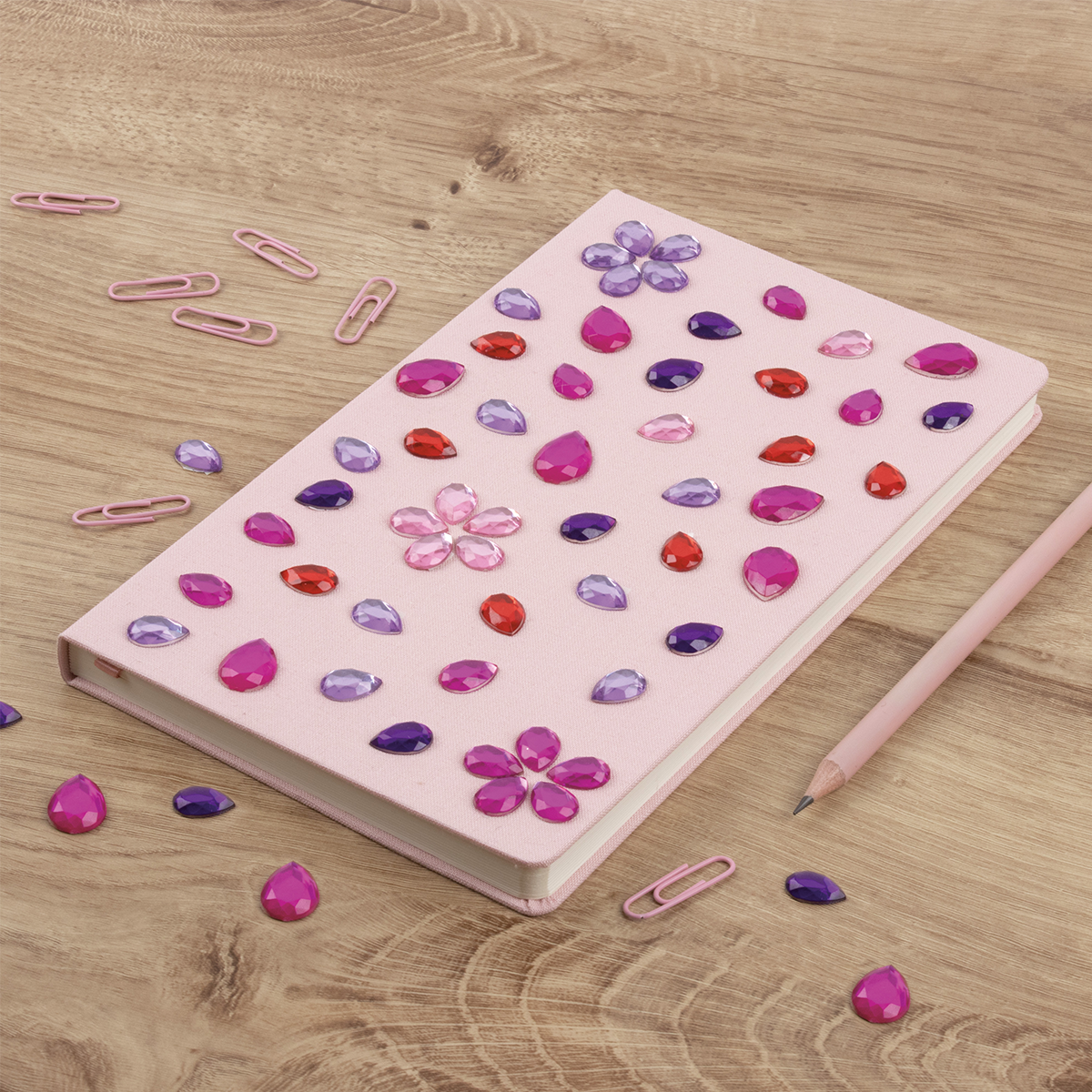 APLI strass acrilici decorativi 100 pz, mix di dimensioni e colori