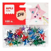 APLI strass acrilici decorativi 100 pz, mix di dimensioni e colori – stelle