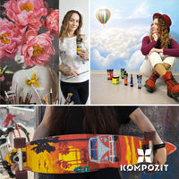 Set di colori acrilici ACRYL PRO Kompozit in box - 42 x 75 ml