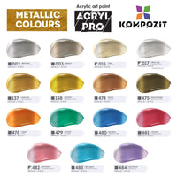 Set di colori acrilici Kompozit ACRYL PRO BOX 73 x 75 ml