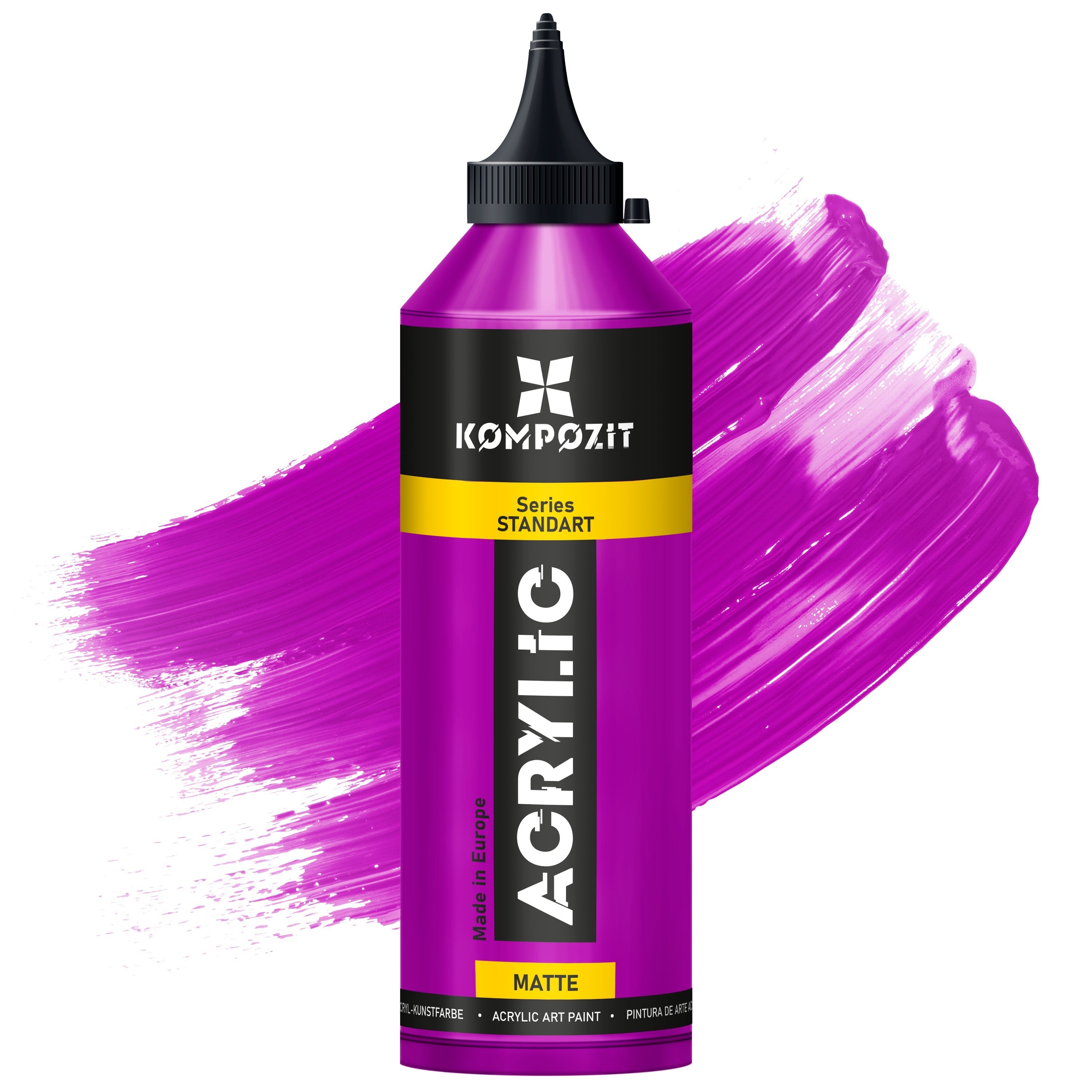 Pittura acrilica Kompozit STANDART Fluorescent 500 ml – 115 Viola Fluorescente