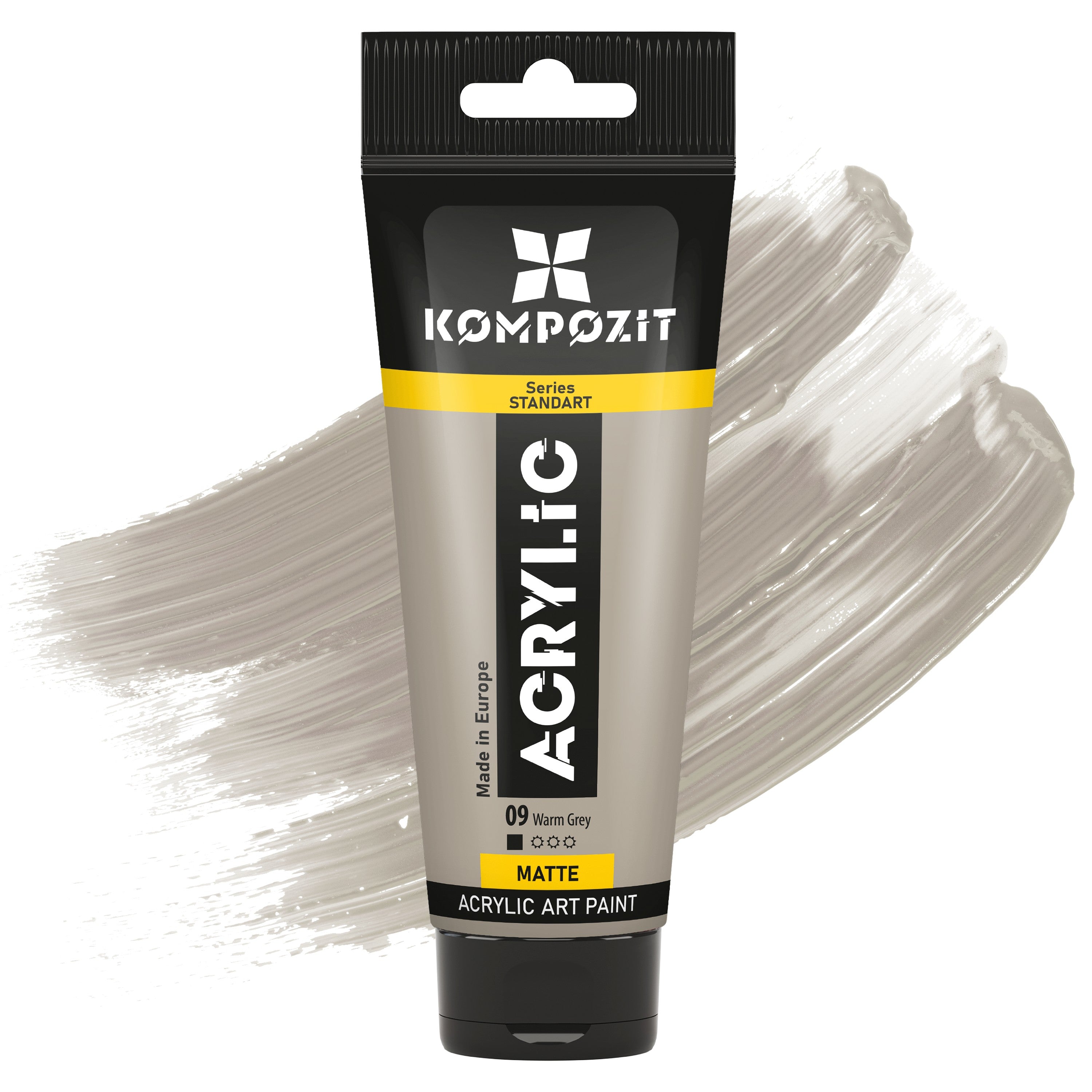 Colore acrilico STANDART Kompozit 75 ml – 09 Grigio caldo