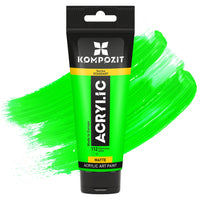 Colore acrilico Kompozit STANDART Fluorescent 75 ml – 112 Verde Fluorescente