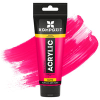 Colore acrilico Kompozit STANDART Fluorescent 75 ml – 114 Rosa Fluorescente