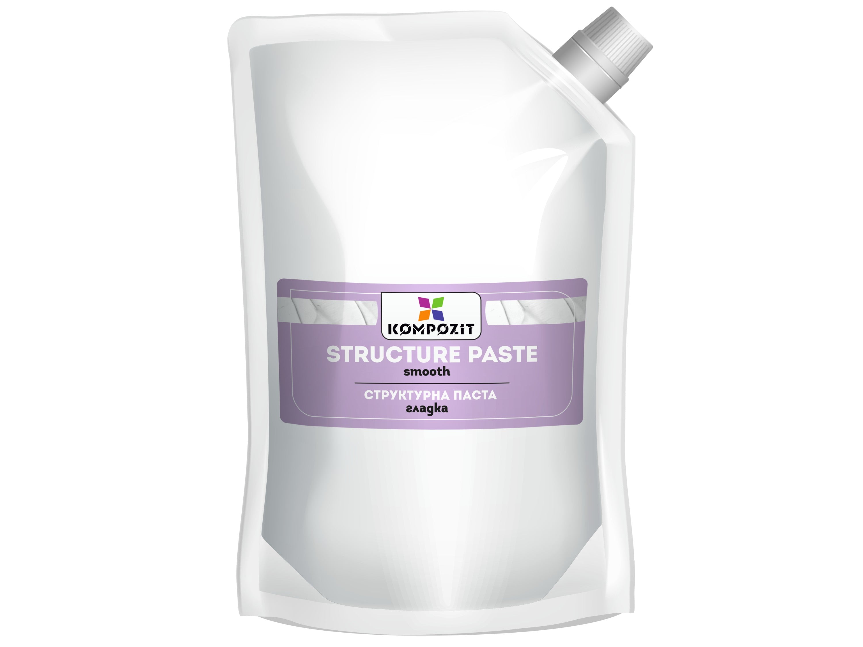 Pasta strutturante bianca liscia di Kompozit – 500 ml
