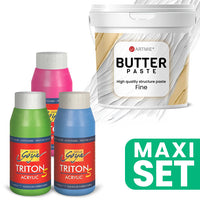 ARTMIE Pasta 3D al burro e set di colori acrilici TRITON S
