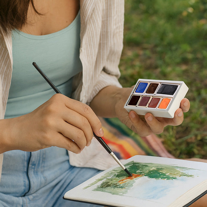 ARTMIE Set di acquerelli Solo Goya, 7 pezzi - Toni della terra