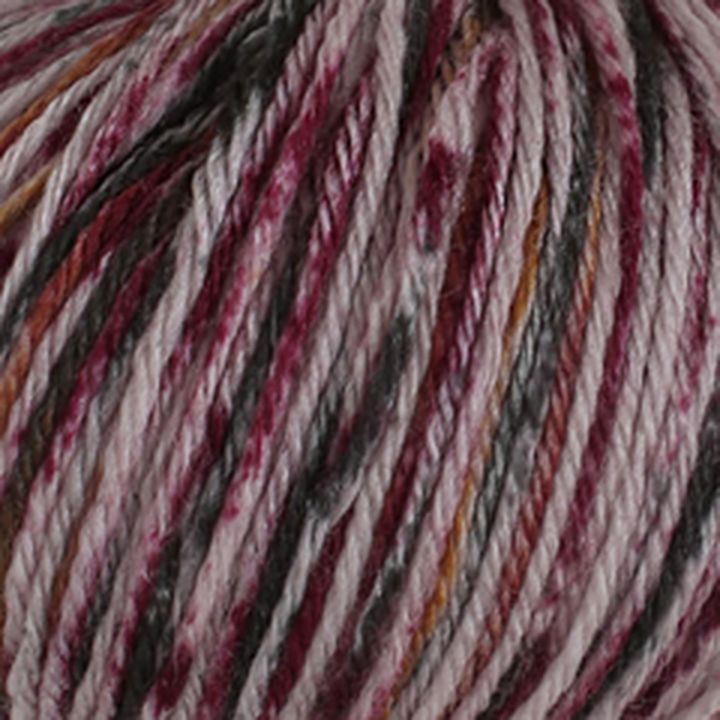 Filato baby merino 100 m multicolore – bordeaux-rosa
