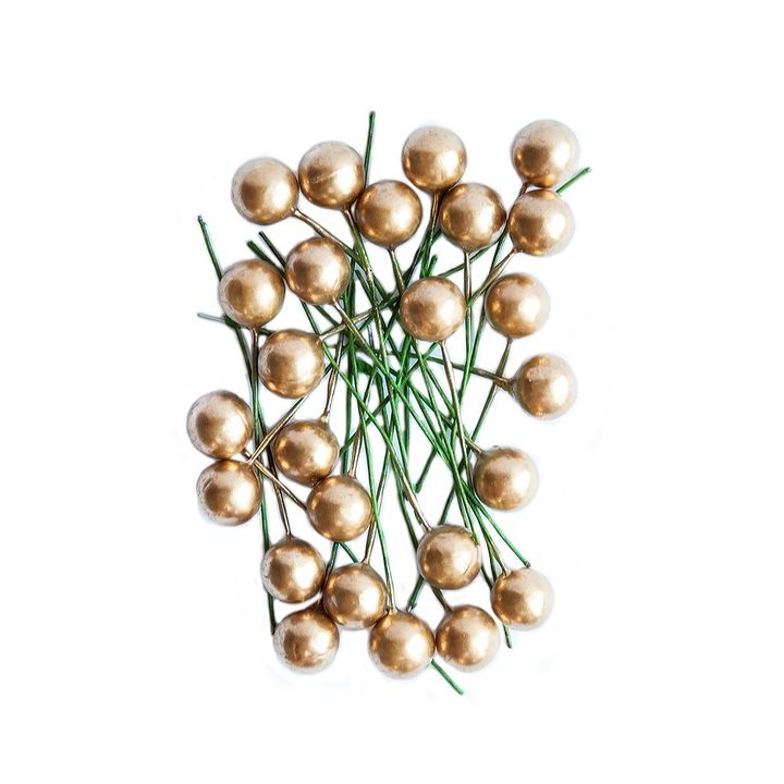 Bacche di agrifoglio decorative 24 pezzi  | varie tonalità