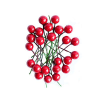 Bacche di agrifoglio decorative 24 pezzi | varie tonalità — immagine 4