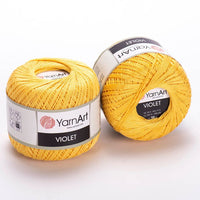 Filato di cotone YarnArt Violet 50 g – 4653 giallo